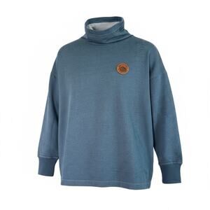 Ski The East Turtleneck Pullover Men's Sweatshirt Organic Cotton Size M Outdoor
